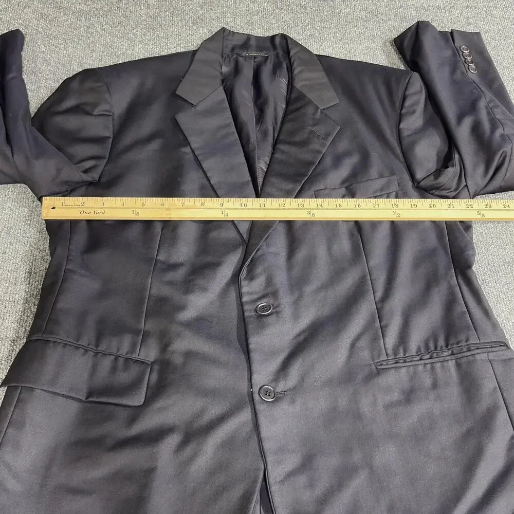 Brooks Brothers Blazer Mens 44 Short Black Golden Fleece Hand Tailored USA Wool